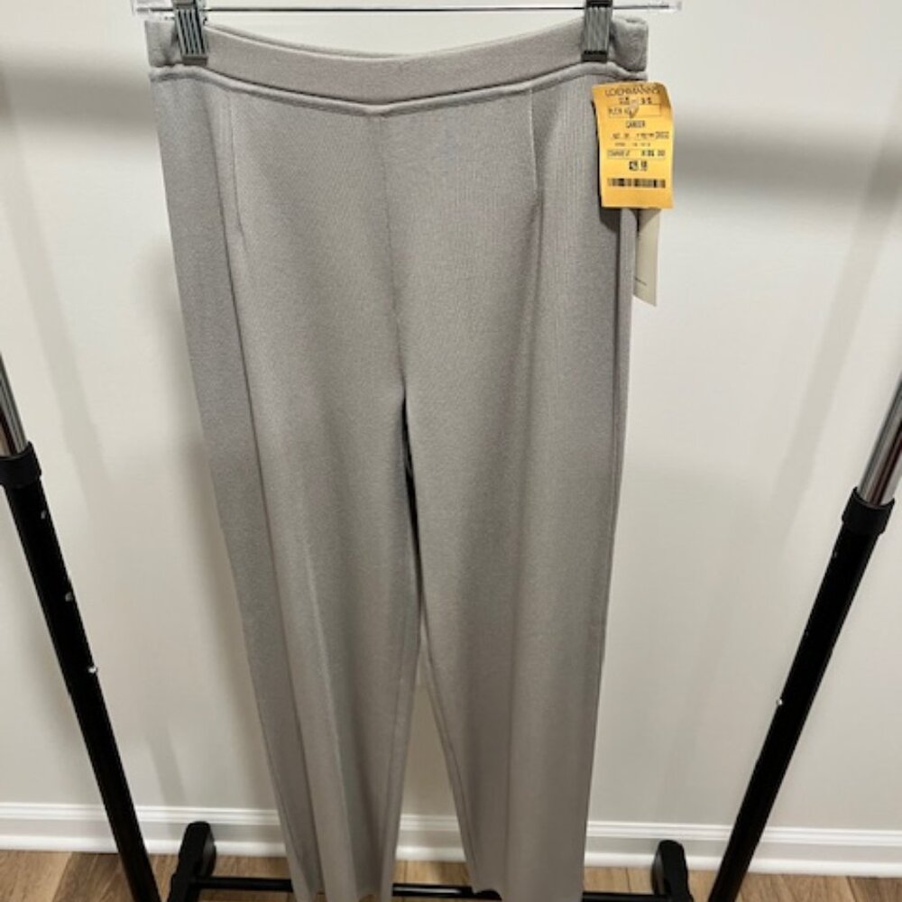 Soft Gray Knit Pants